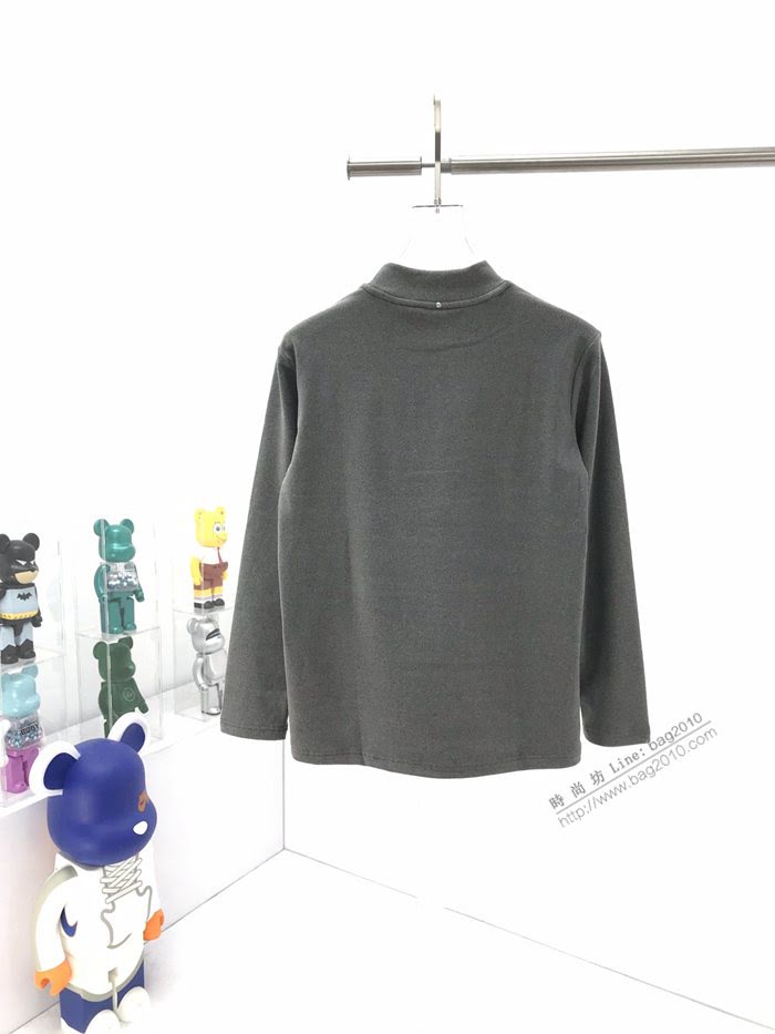 Dior男裝 迪奧秋冬新款小鐵標貼飾半高領長袖打底衣 高版本男女同款  ydi3518